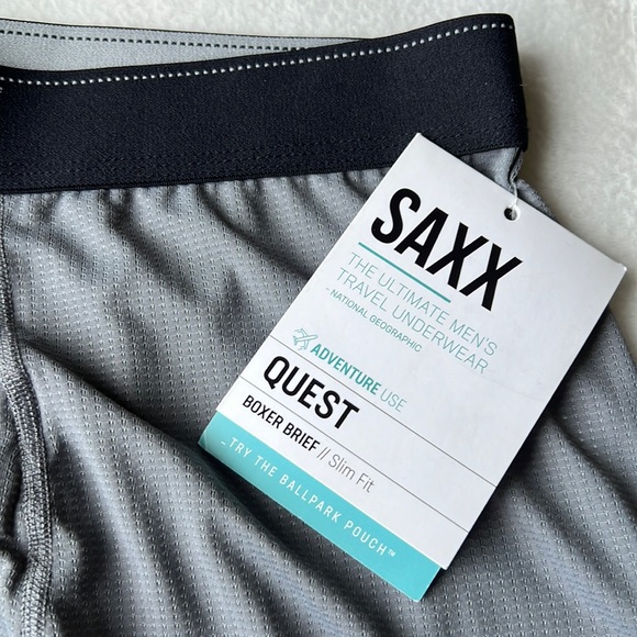 SAXX Ballpark Pouch Quest Quick Dry Mesh Boxer Brief - Picture 7 of 12